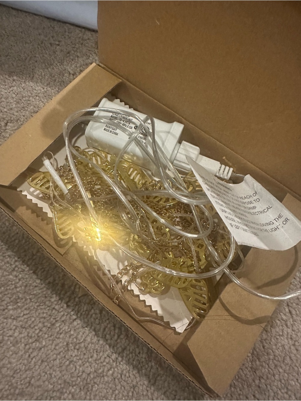 Pottery Barn Teen Harry Potter Winged Key 🔑 String lights - Picture 2 of 2